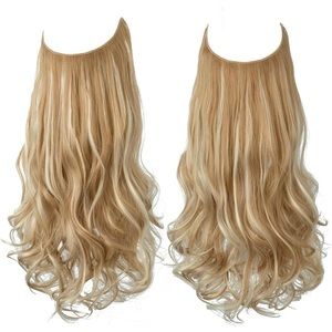 Halo Invisible Wire Blonde Hair Extensions 16”